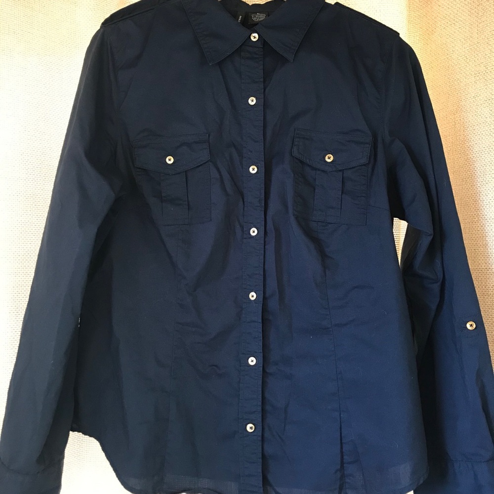 New Directions navy shirt